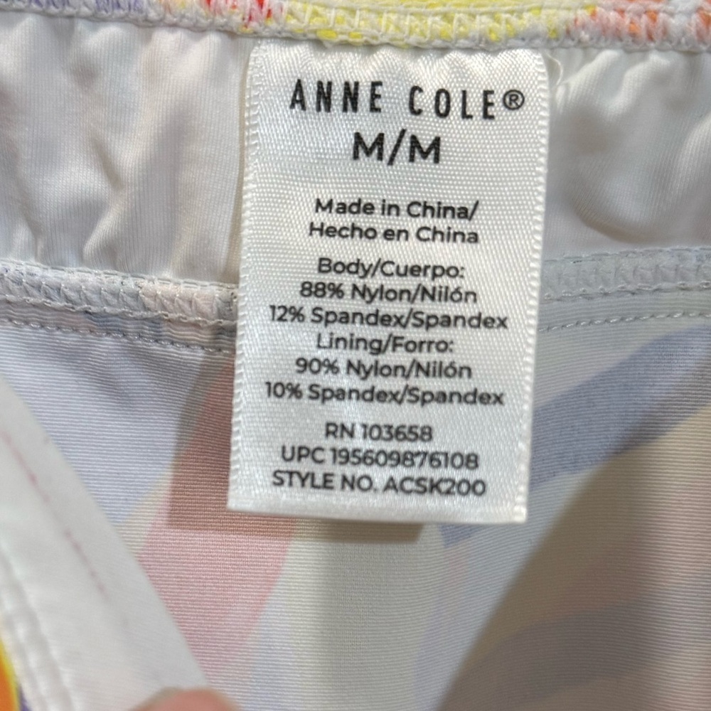 Anne Cole Women's Tankini Swim Top Underwire Adjustable Strap - Picture 7 of 7